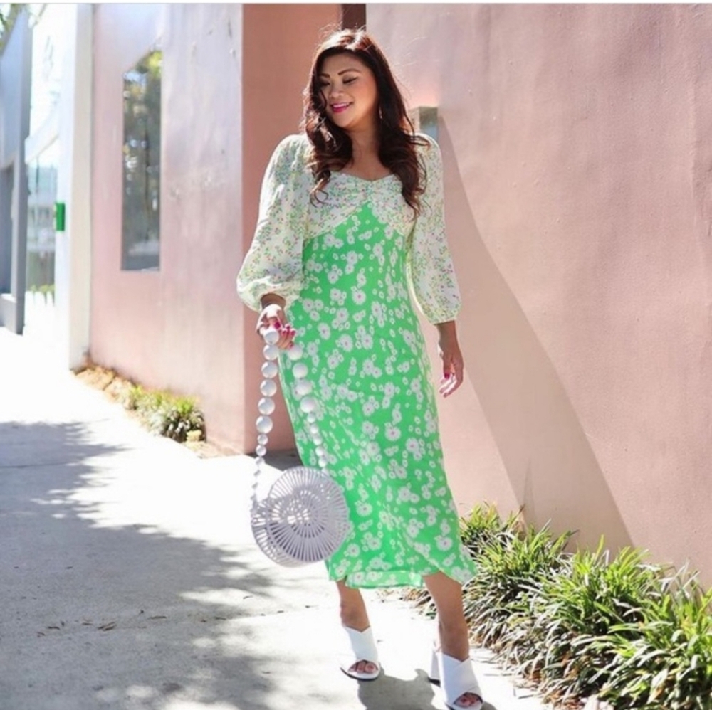 RIXO X Target Daisy Floral Midi Swing Dress Size 4 - Picture 3 of 9